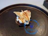 Smoked Cacao, Nougatine, and Milk Ice cream