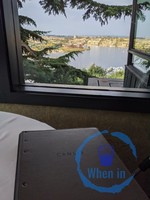 The view from the private dining room: The Caché