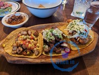 Pork Belly, Lengua, and Pescado Tacos