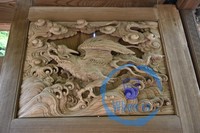 A Wood Carving at a Temple in Kamakura