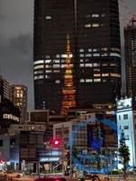 The Reflection of Tokyo Tower off a nearby Building